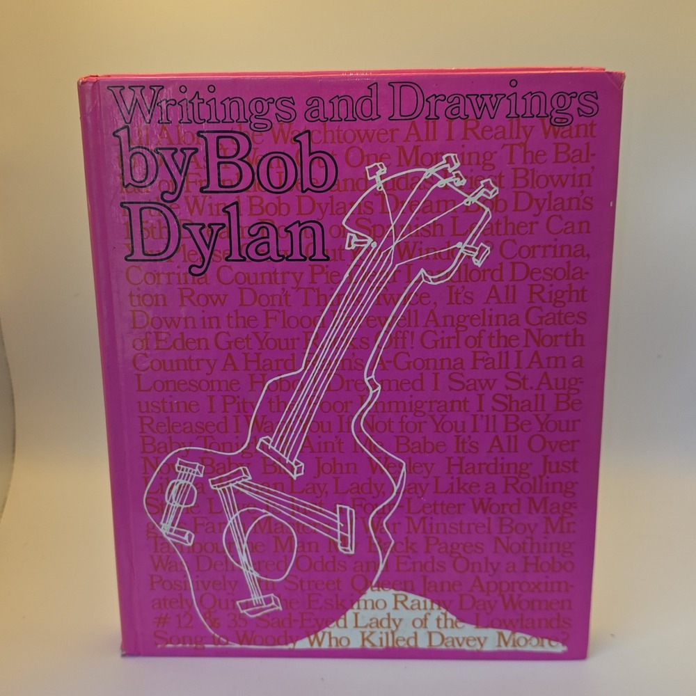 Writings and Drawings by Bob Dylan 1973 First Edition Hardcover Pink Knopf